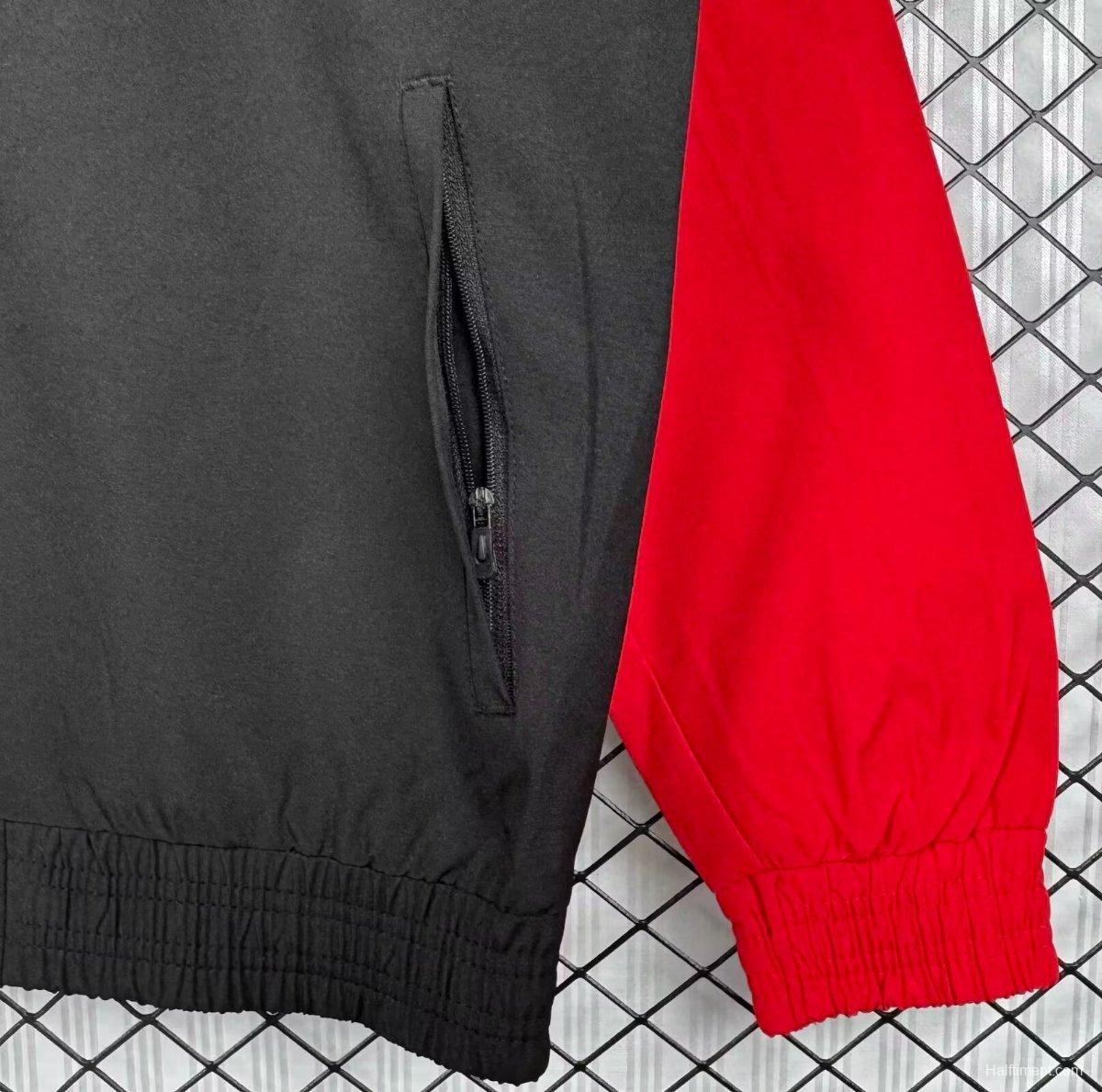 Retro 92/93 Sevilla White/Black/Red Windbreaker