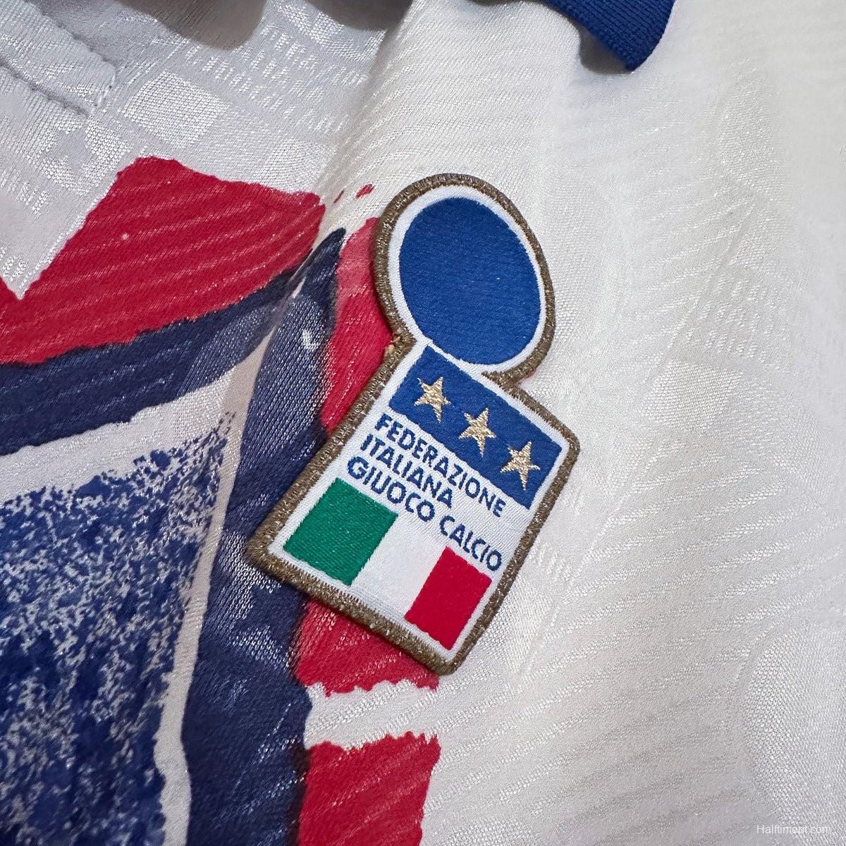 Retro 1994 Italy Diadora Player Special Training Roberto Baggio Jersey