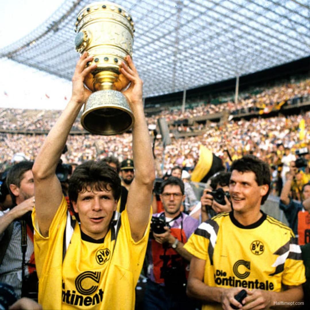 1989 BORUSSIA DORTMUND DFB POKAL Final Home Jersey