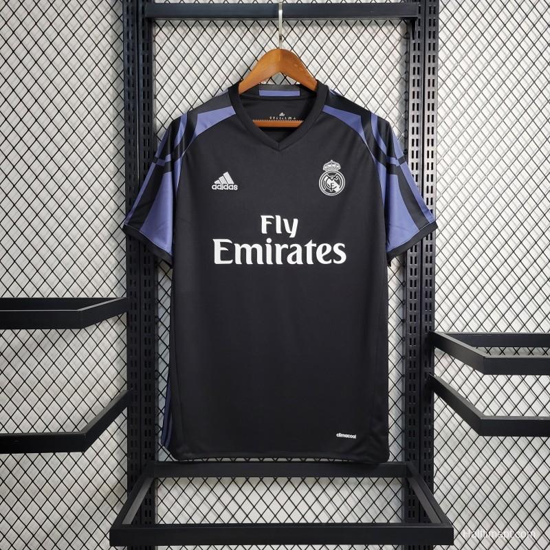 Retro 16-17 Real Madrid Third Black Jersey