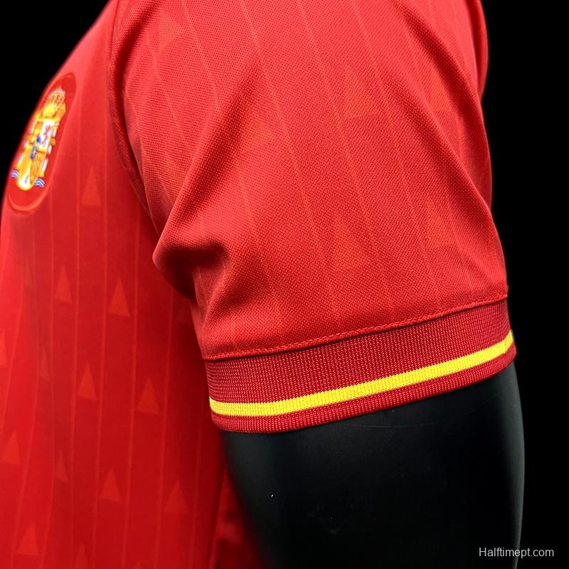 Retro 1988-91 Spain Home Jersey