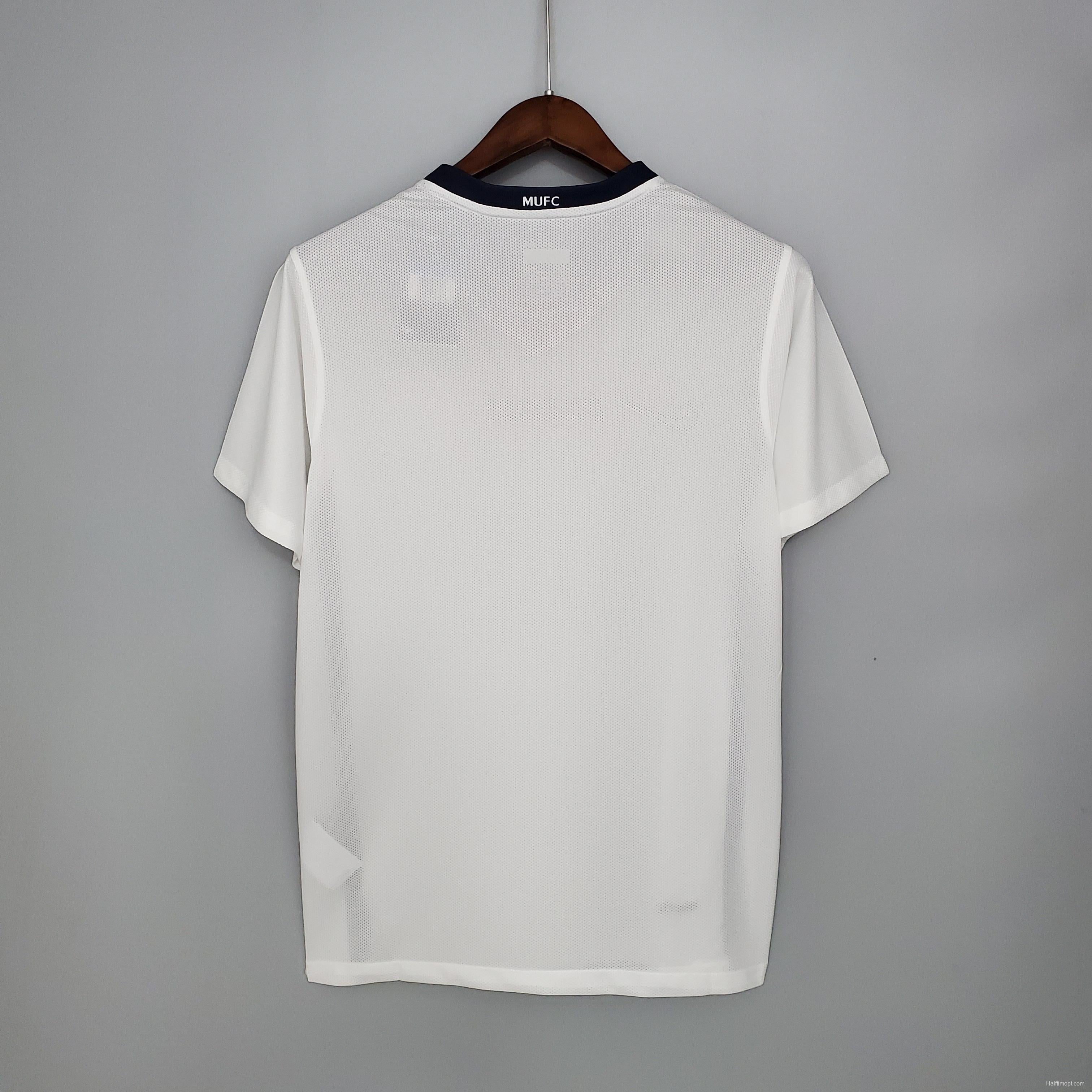 Retro Manchester United 08/09 League Edition away White Soccer Jersey