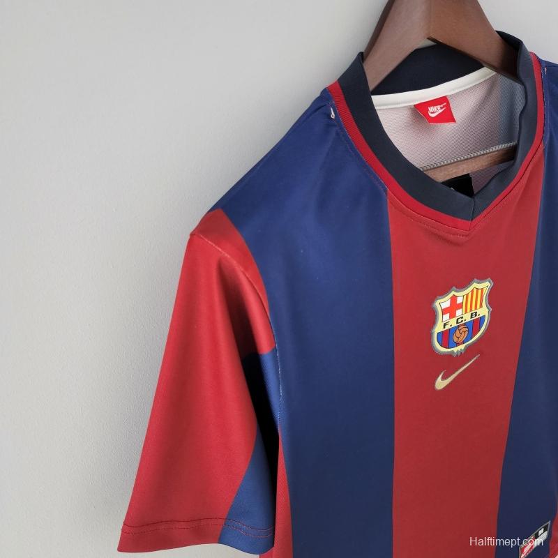 Retro 98/99 Barcelona Home Soccer Jersey