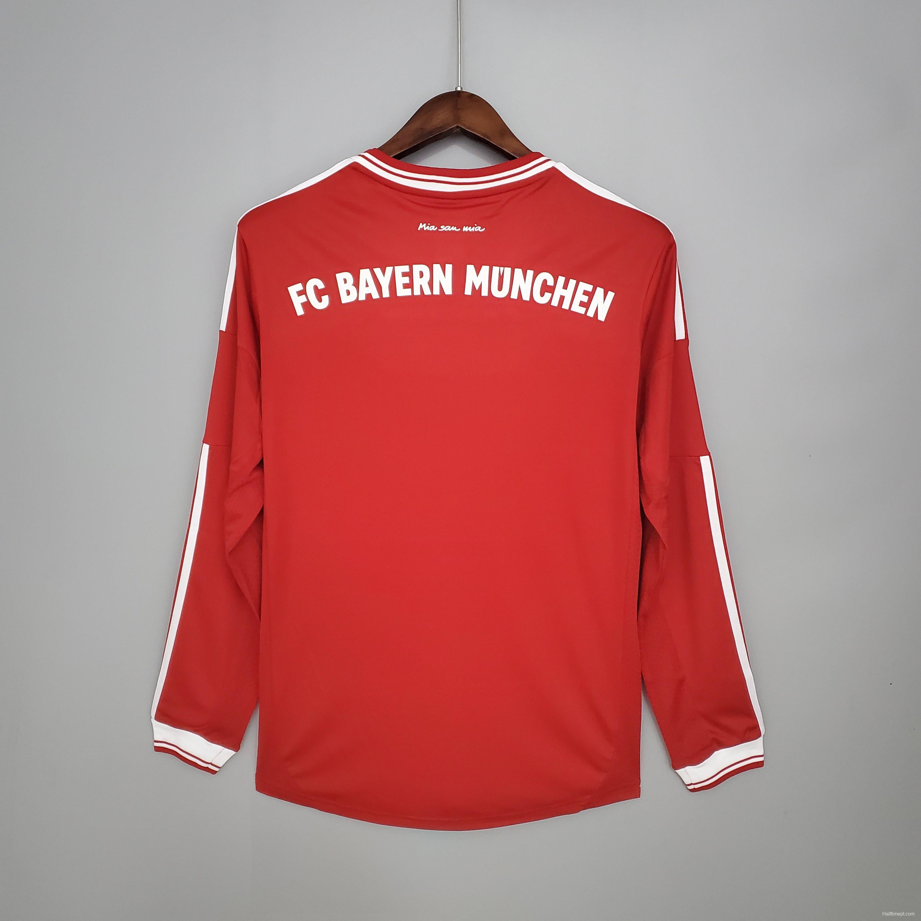 Retro long sleeve Bayern Munich 12/13 Champions League home Soccer Jersey
