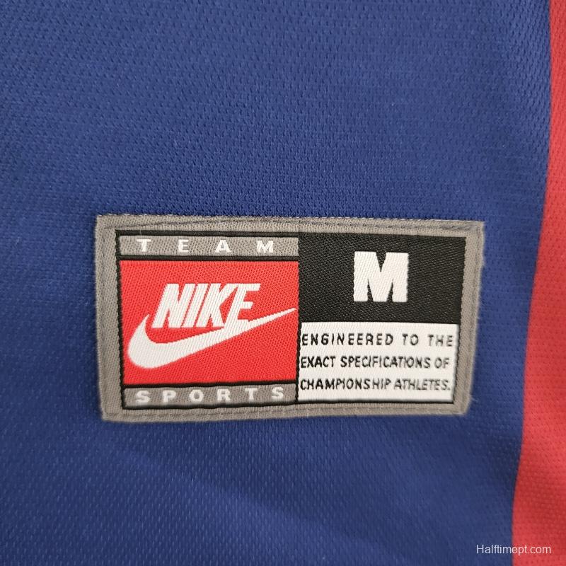 Retro 98/99 Barcelona Home Soccer Jersey
