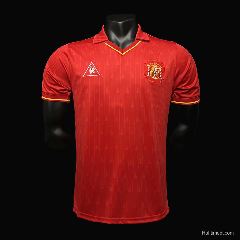 Retro 1988-91 Spain Home Jersey