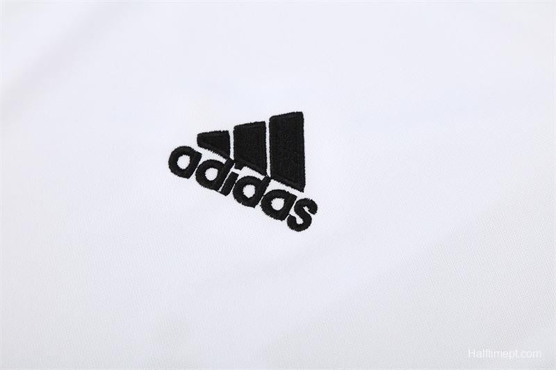 Retro 12/13 Real Madrid White/Blue Half Zipper Jacket