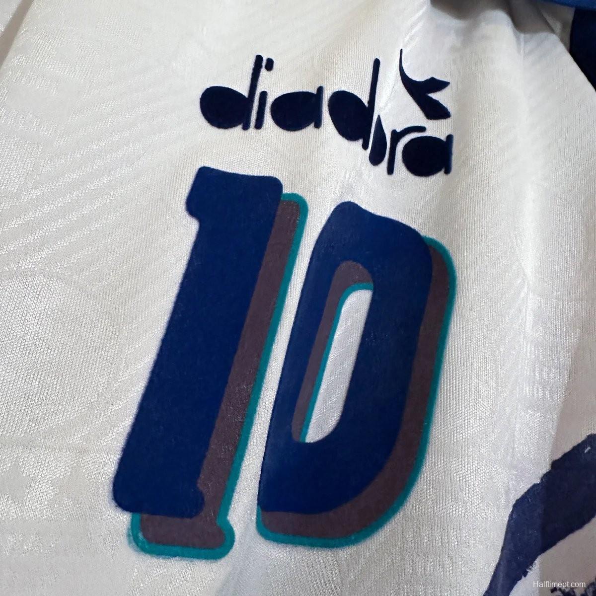 Retro 1994 Italy Diadora Player Special Training Roberto Baggio Jersey