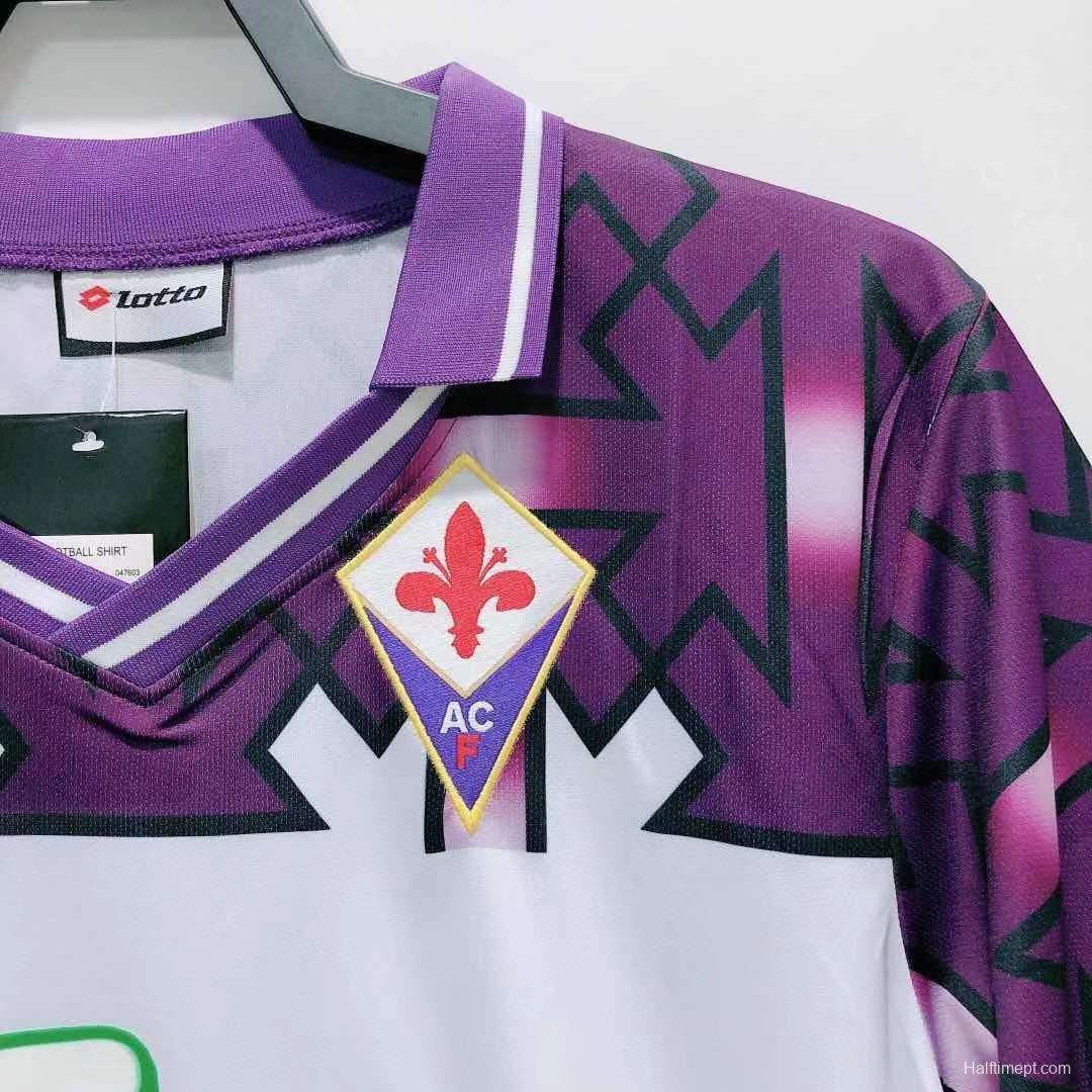 Retro 92/93 Fiorentina Away Soccer Jersey