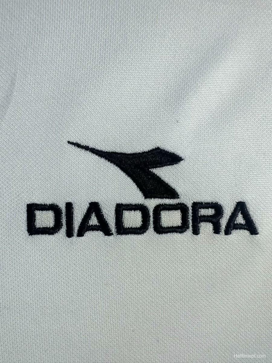 Retro 98/99 Roma Away White Long Sleeve Jersey
