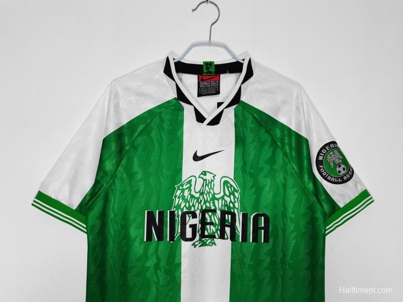 Retro 1996 Nigeria Home Soccer Jersey