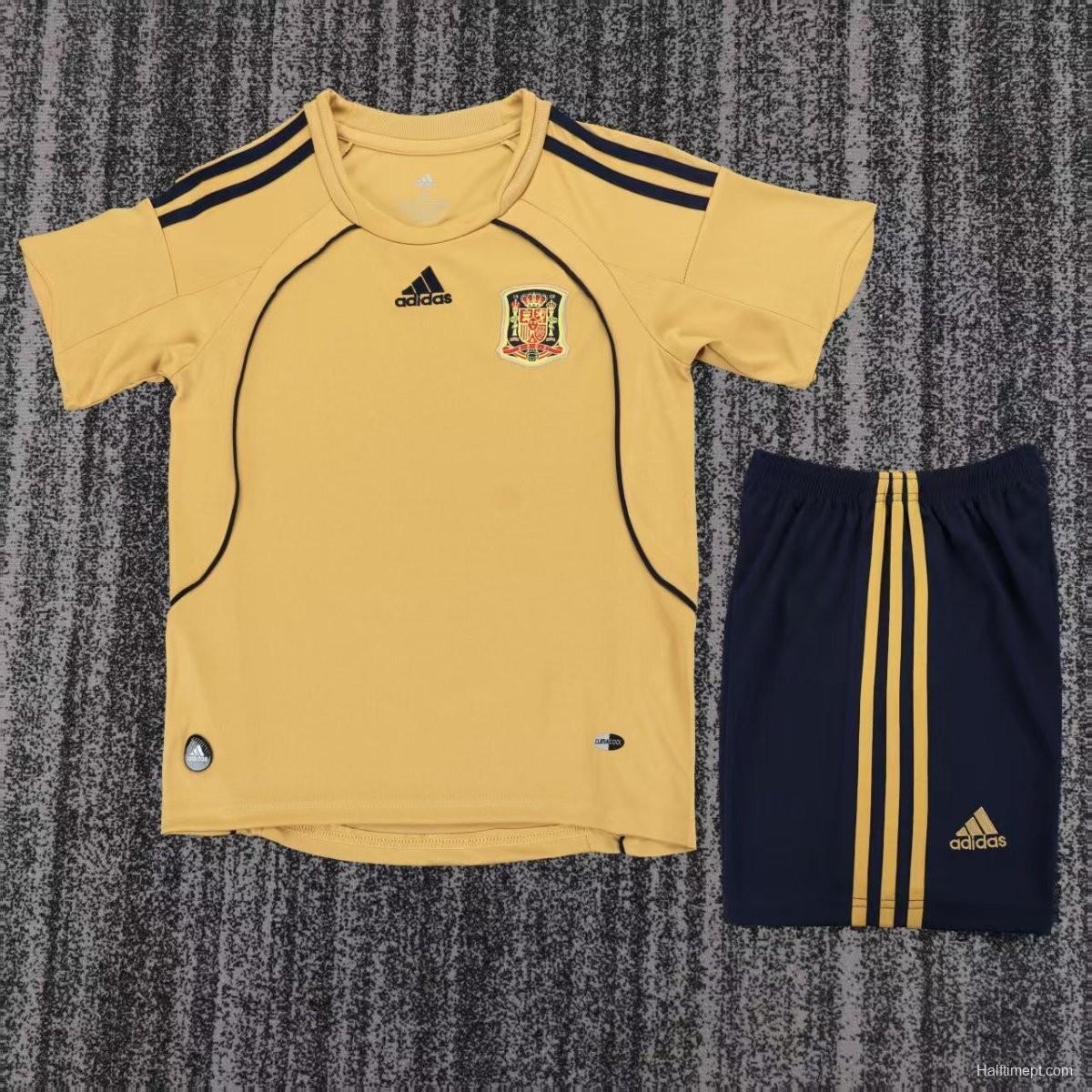 Retro Kids 2008 Spain Away Jersey
