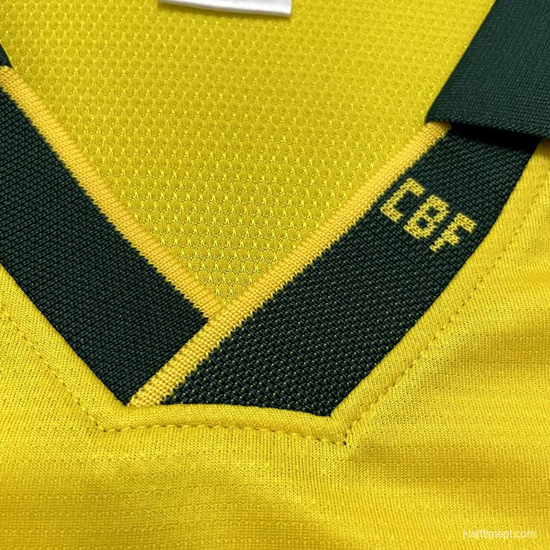 Retro 1994 Brazil Home Soccer Jersey
