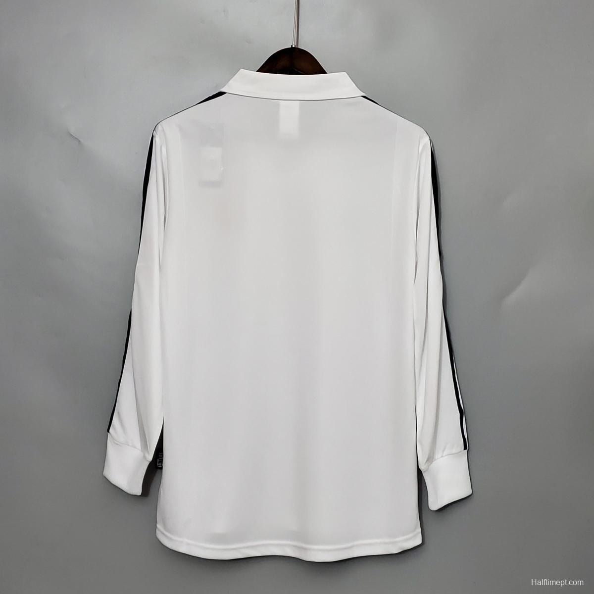 Retro Long Sleeve 01/02 Real Madrid Home Champion league Jersey (No Sponsor)