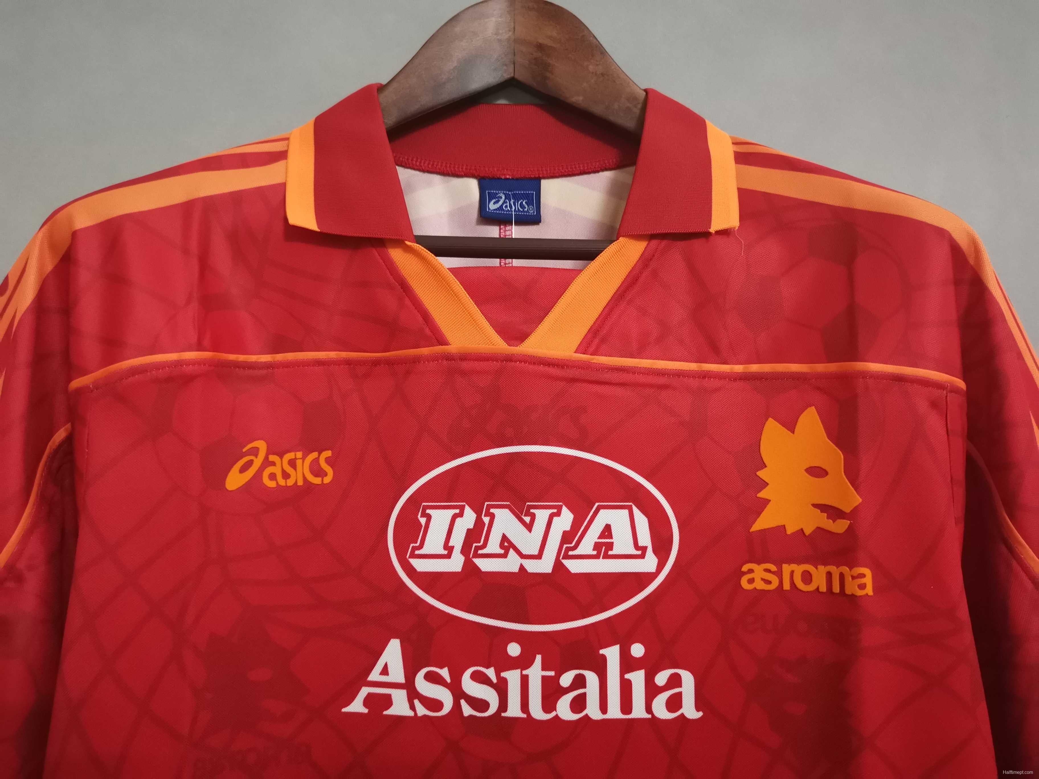 Retro 95/96 AS Roma Home Jersey