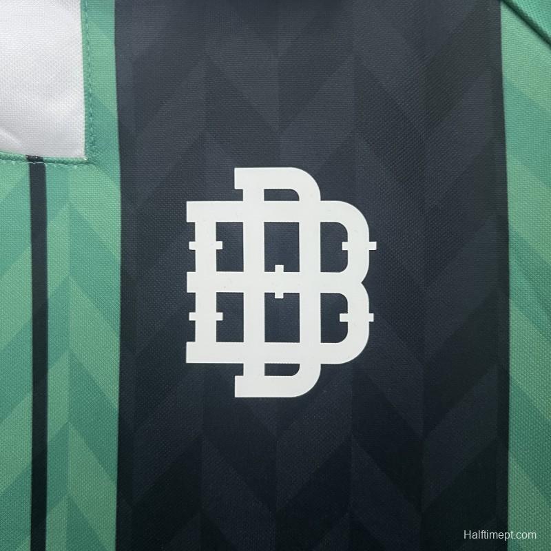 25/26 Real Betis Green with Black Vertical Stripes Jersey